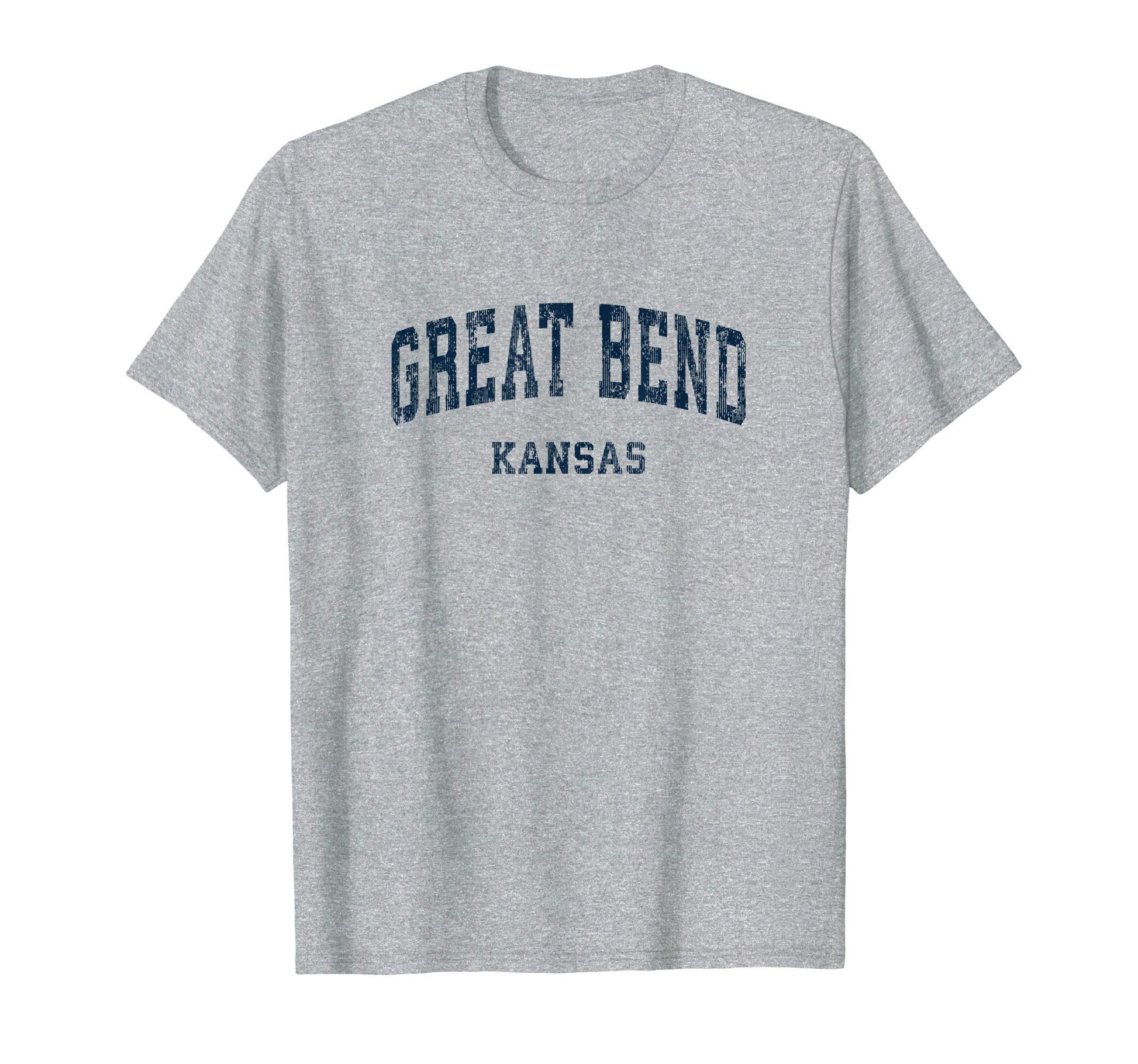Great Bend Kansas Ks Varsity Sports Navy T-Shirt - Aesthetic Graphic Unisex - T-Shirt, Sweatshirt, Hoodie