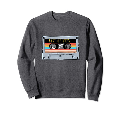 Best 1973 Cassette And Sweatshirt - Aesthetic Graphic Men Women - T-Shirt, Sweatshirt, Hoodie