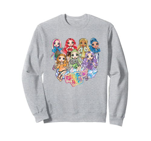 Rainbow High Colorful Friends Sweatshirt - Custom Art Print for Adults - T-Shirt, Sweatshirt, Hoodie
