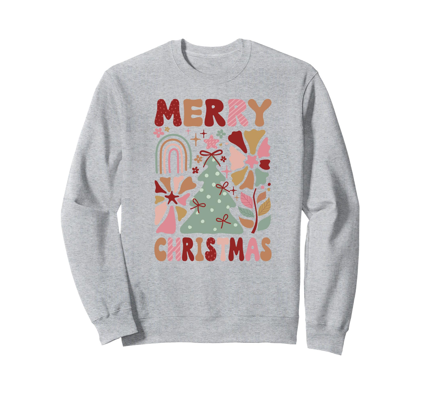 Christian Faith Boho Merry Sweatshirt - Trendy Graphic Unisex - T-Shirt, Sweatshirt, Hoodie