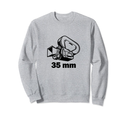35Mm Movie Film Camera Photography Sweatshirt - Graphic Print Unisex - T-Shirt, Sweatshirt, Hoodie
