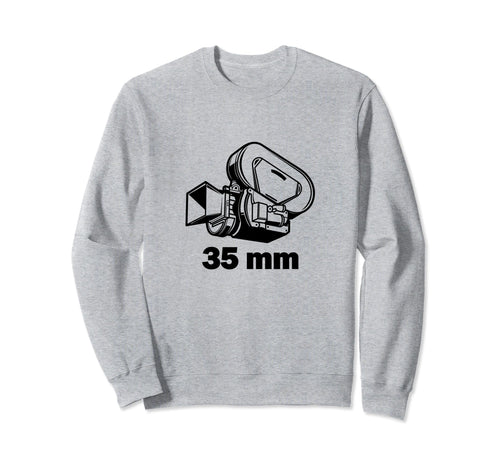 35Mm Movie Film Camera Photography Sweatshirt - Graphic Print Unisex - T-Shirt, Sweatshirt, Hoodie