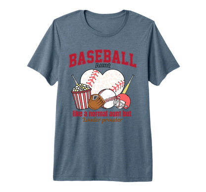 Funny Baseball Auntie Like Normal Aunt T-Shirt - Graphic Print for Adults - T-Shirt, Sweatshirt, Hoodie