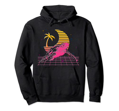 Ocean Animal Palm Trees Crescent Moon Hoodie - Streetwear Style for Adults - T-Shirt, Sweatshirt, Hoodie