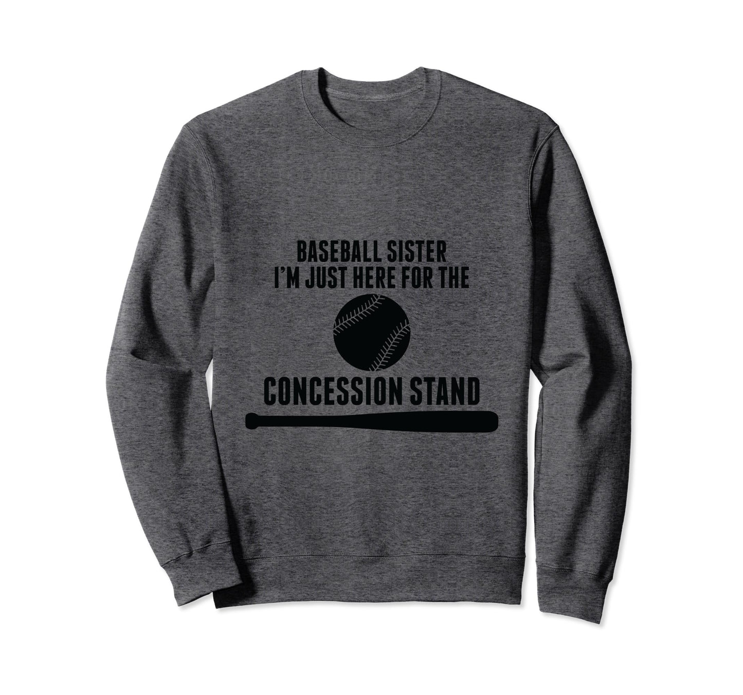 Baseball Player Sister Baseball Sweatshirt - Unique Graphic Men Women - T-Shirt, Sweatshirt, Hoodie