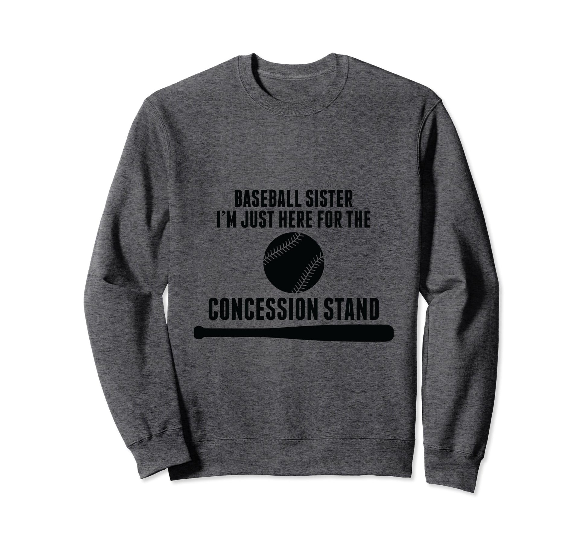 Baseball Player Sister Baseball Sweatshirt - Unique Graphic Men Women - T-Shirt, Sweatshirt, Hoodie