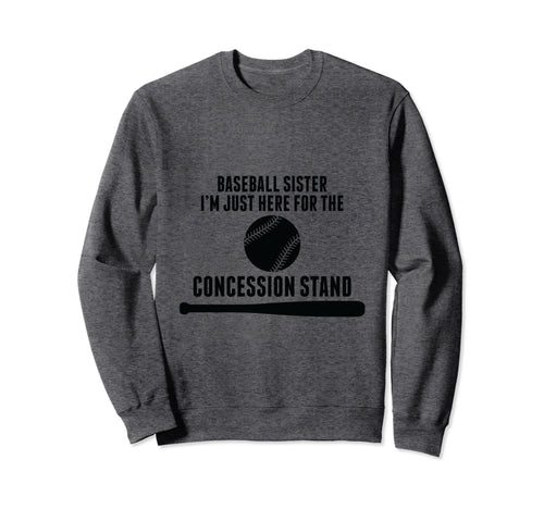 Baseball Player Sister Baseball Sweatshirt - Unique Graphic Men Women - T-Shirt, Sweatshirt, Hoodie