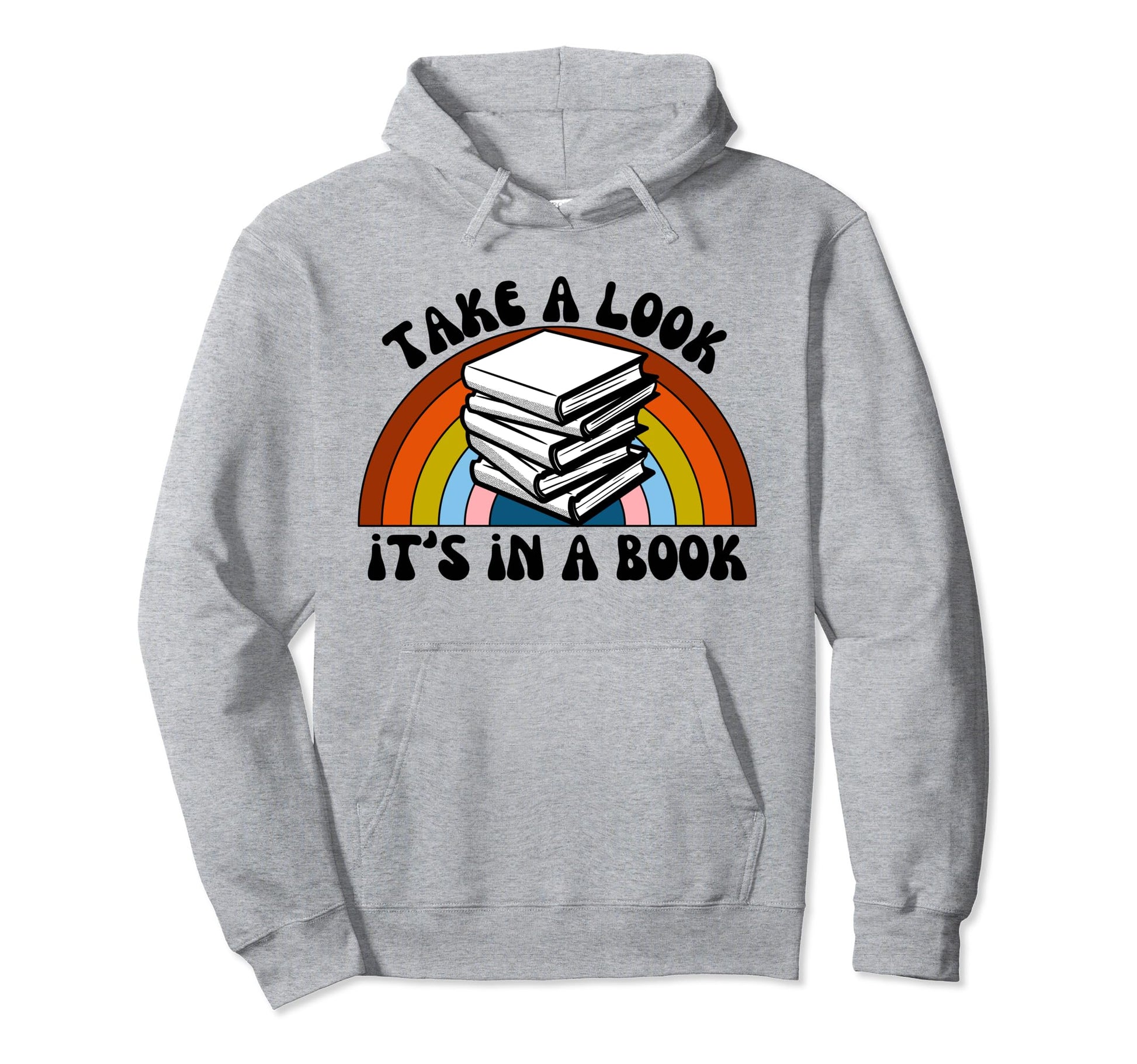 Rainbow Take Its Book Reading Art Hoodie - Streetwear Style Men Women - T-Shirt, Sweatshirt, Hoodie