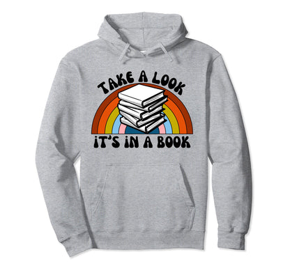 Rainbow Take Its Book Reading Art Hoodie - Streetwear Style Men Women - T-Shirt, Sweatshirt, Hoodie