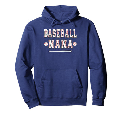 Baseball Player Nana Grandma Hoodie - Novelty Apparel Men Women - T-Shirt, Sweatshirt, Hoodie