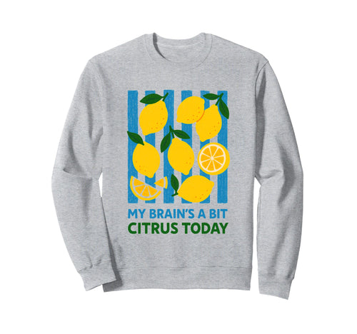 My Brains Bit Citrus Today Sweatshirt - Fun Novelty Design for Adults - T-Shirt, Sweatshirt, Hoodie