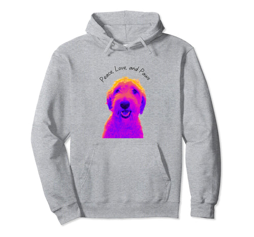 Peace Love And Paws Hoodie - Graphic Print Unisex - T-Shirt, Sweatshirt, Hoodie