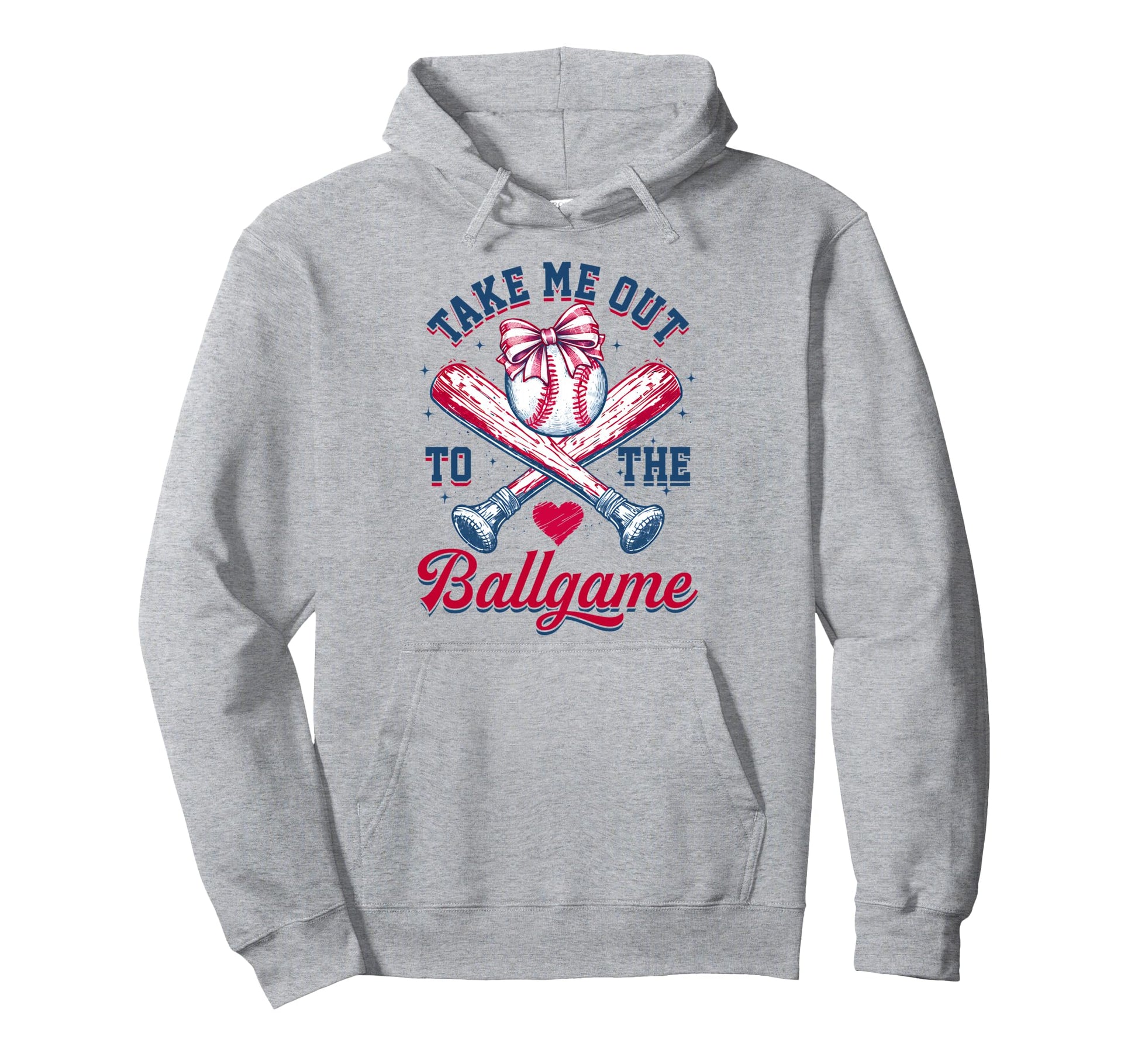 Take Me Out To Ball Game Baseball Hoodie - Fun Novelty Design for Adults - T-Shirt, Sweatshirt, Hoodie