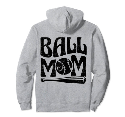 Baseball Mom Pride Heart And Bat Love Hoodie - Custom Art Print for Adults - T-Shirt, Sweatshirt, Hoodie