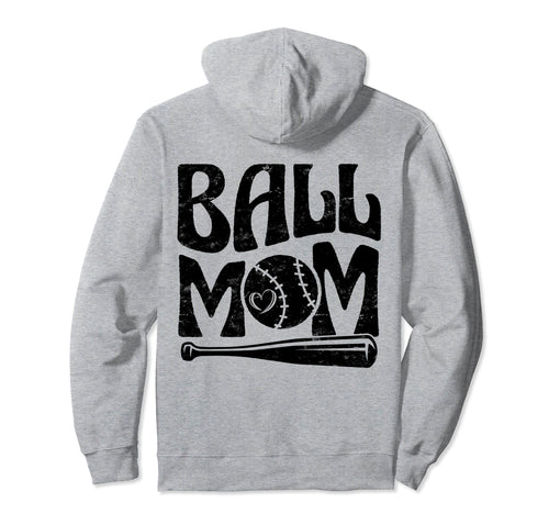 Baseball Mom Pride Heart And Bat Love Hoodie - Custom Art Print for Adults - T-Shirt, Sweatshirt, Hoodie