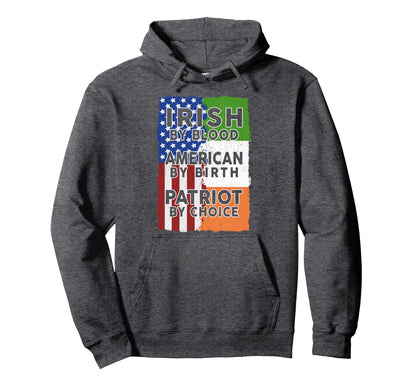 Irish American Flag Celtic Cross Funny Hoodie - Aesthetic Graphic Unisex - T-Shirt, Sweatshirt, Hoodie