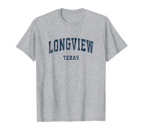 Longview Texas Tx Varsity Sports Navy T-Shirt - Custom Art Print Unisex - T-Shirt, Sweatshirt, Hoodie