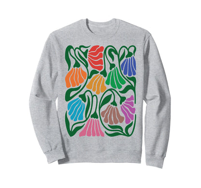 Subtle Pride Wildflower Lgbt Pride Sweatshirt - Custom Art Print Unisex - T-Shirt, Sweatshirt, Hoodie