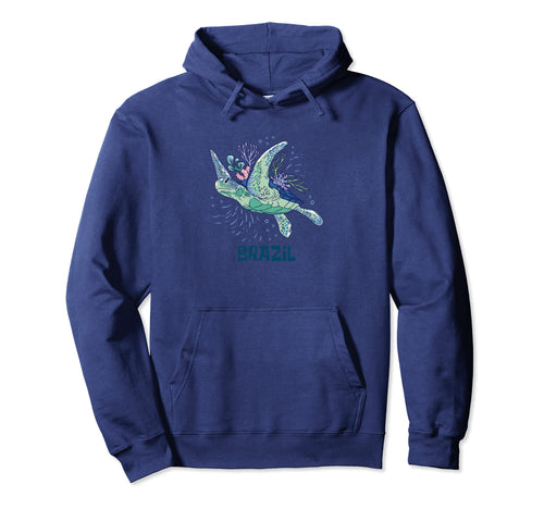 Sea Turtle Brazil Vacation Boho Hoodie - Novelty Apparel for Adults - T-Shirt, Sweatshirt, Hoodie