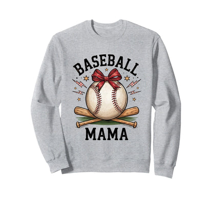 Baseball Mama Game Day Sports Mom Sweatshirt - Minimalist Print for Adults - T-Shirt, Sweatshirt, Hoodie