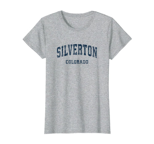 Silverton Colorado Co Varsity Sports Navy T-Shirt - Streetwear Style Unisex - T-Shirt, Sweatshirt, Hoodie