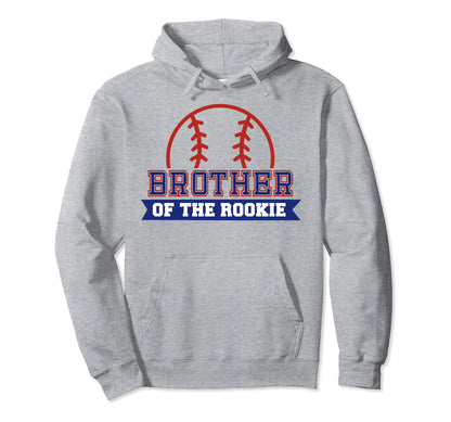 Brother Rookie 1St Birthday Baseball Hoodie - Streetwear Style Unisex - T-Shirt, Sweatshirt, Hoodie