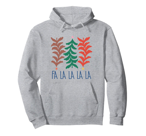 Boho Tree Fa La La Holiday Cozy Hoodie - Fun Novelty Design Men Women - T-Shirt, Sweatshirt, Hoodie