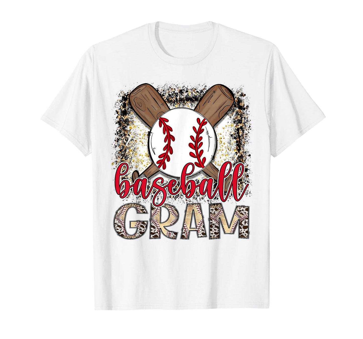 Baseball Gram Leopard Proud Ball T-Shirt - Casual Everyday Wear Unisex - T-Shirt, Sweatshirt, Hoodie