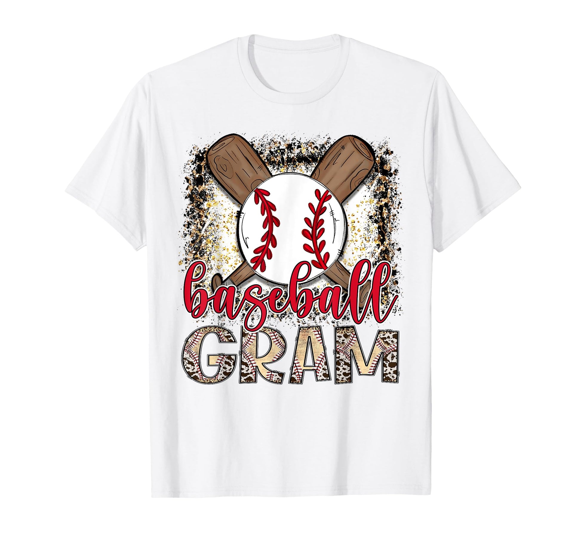 Baseball Gram Leopard Proud Ball T-Shirt - Casual Everyday Wear Unisex - T-Shirt, Sweatshirt, Hoodie