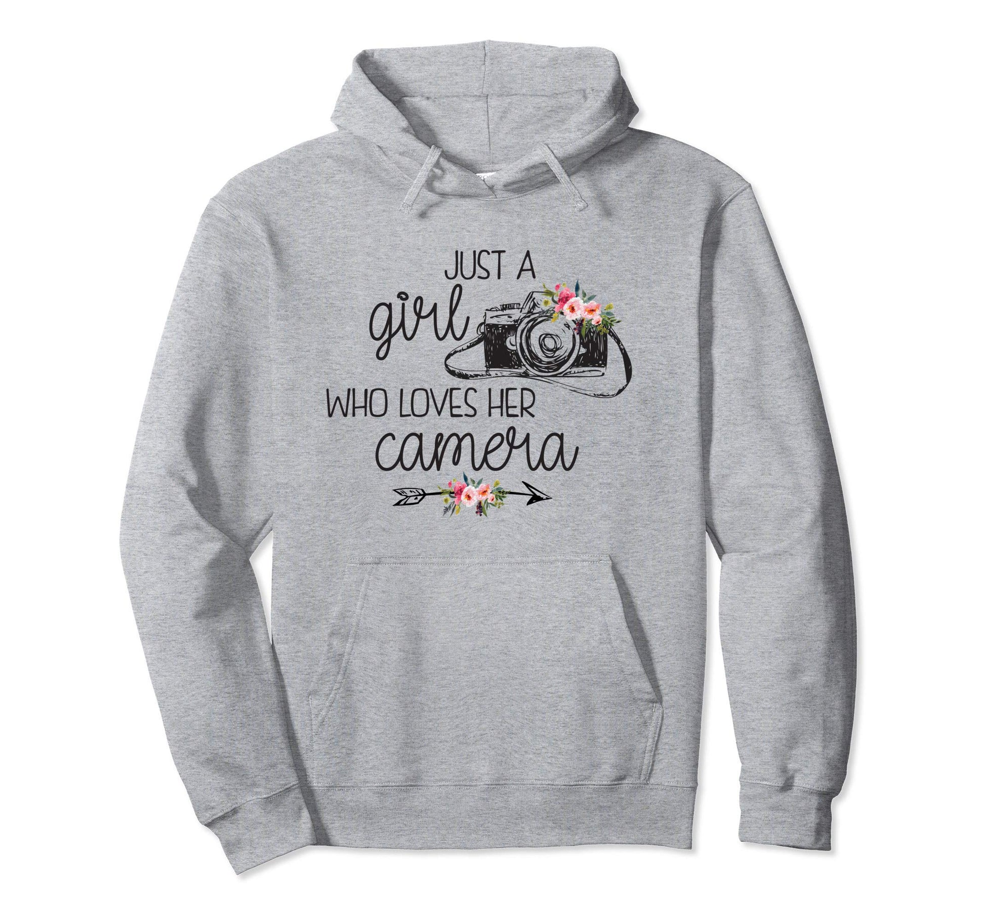 Just Who Loves Her Camera Photographer Gift Hoodie - Graphic Print Unisex - T-Shirt, Sweatshirt, Hoodie