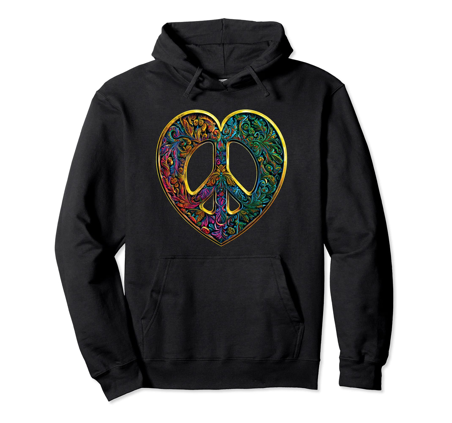 Peace And Love Hoodie - Casual Everyday Wear Unisex - T-Shirt, Sweatshirt, Hoodie