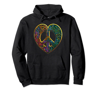 Peace And Love Hoodie - Casual Everyday Wear Unisex - T-Shirt, Sweatshirt, Hoodie