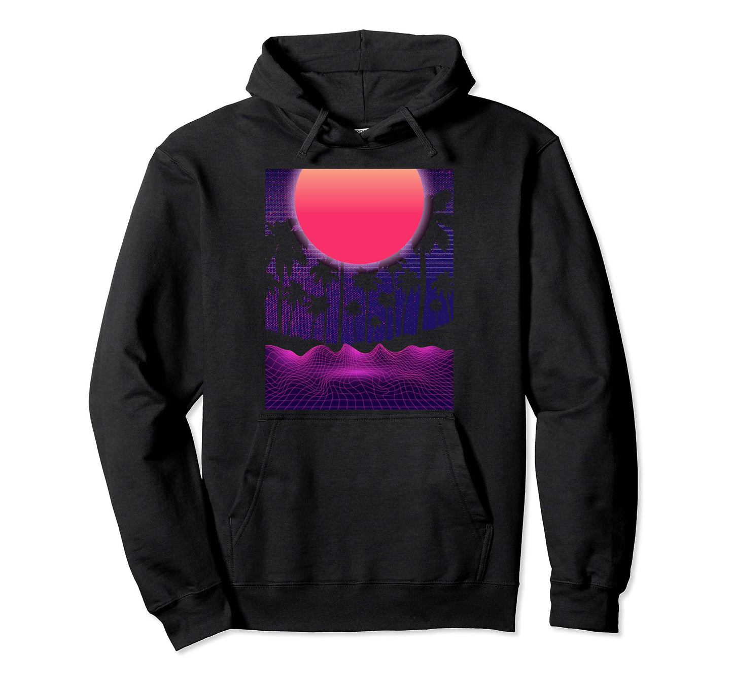 Sunset Vaporwave Aesthetic 90S Art Hoodie - Aesthetic Graphic Men Women - T-Shirt, Sweatshirt, Hoodie