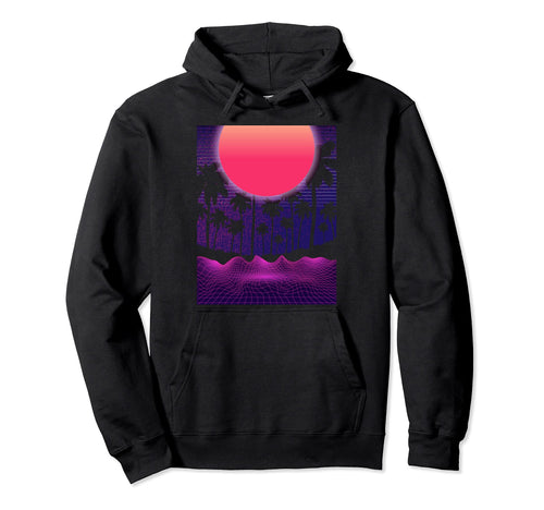 Sunset Vaporwave Aesthetic 90S Art Hoodie - Aesthetic Graphic Men Women - T-Shirt, Sweatshirt, Hoodie
