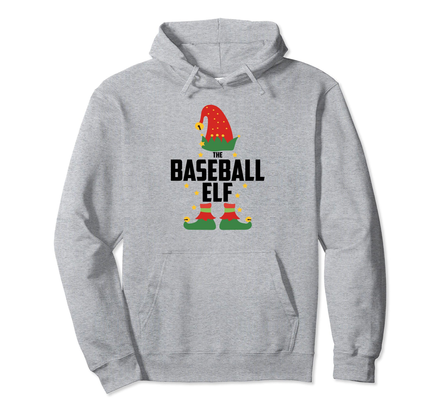 Baseball Elf Family Matching Pajamas Party Hoodie - Minimalist Print Unisex - T-Shirt, Sweatshirt, Hoodie