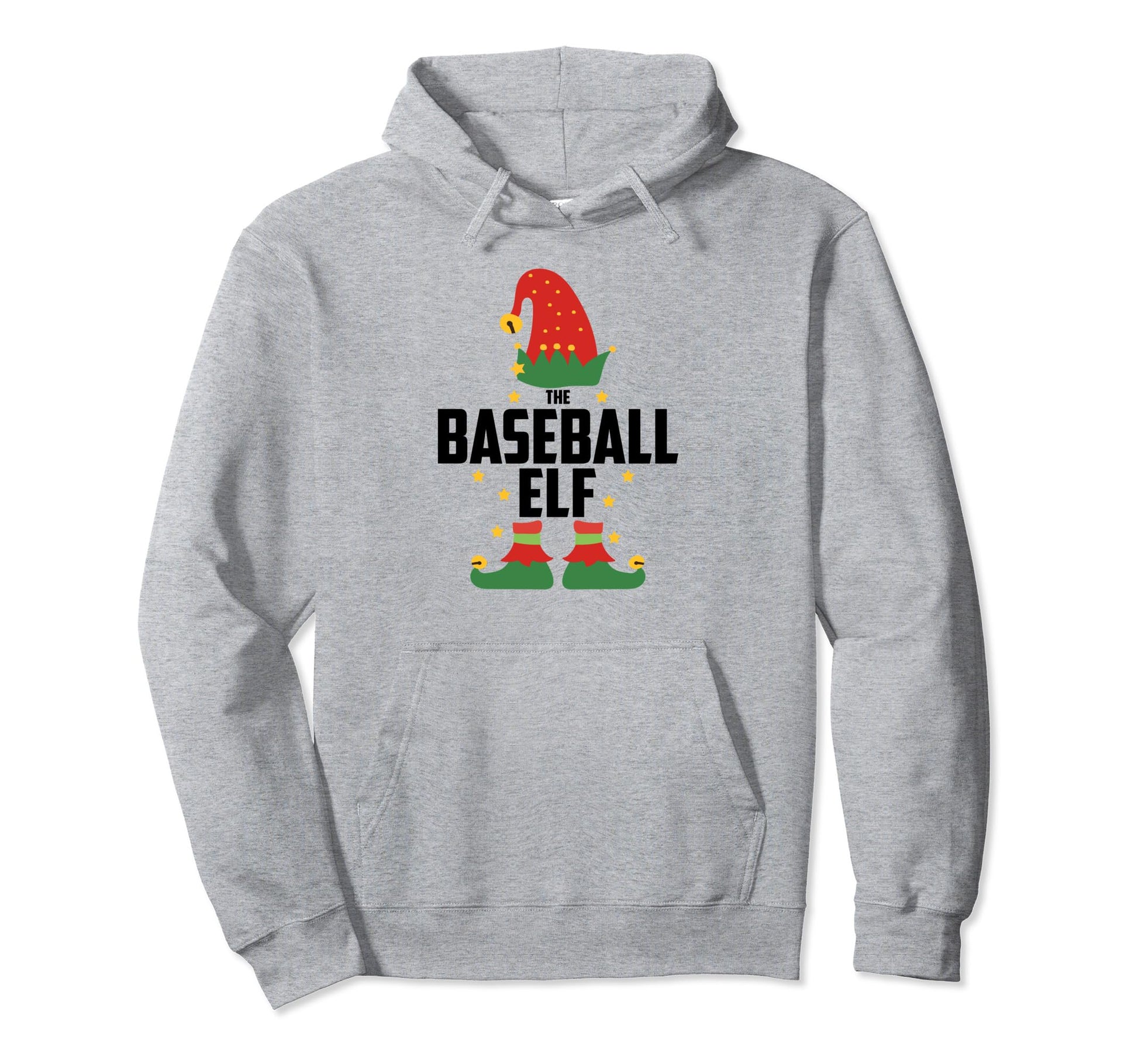 Baseball Elf Family Matching Pajamas Party Hoodie - Minimalist Print Unisex - T-Shirt, Sweatshirt, Hoodie