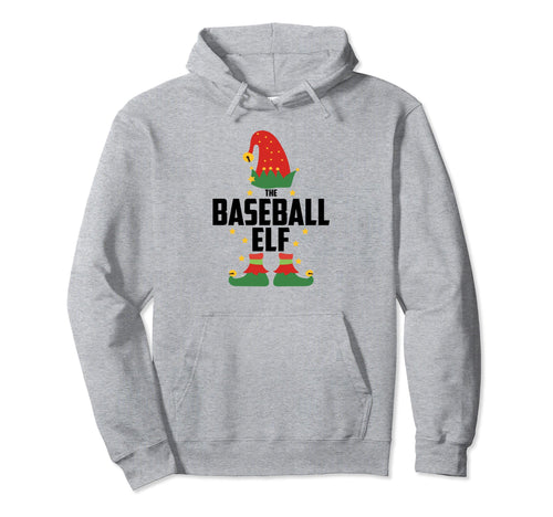 Baseball Elf Family Matching Pajamas Party Hoodie - Minimalist Print Unisex - T-Shirt, Sweatshirt, Hoodie