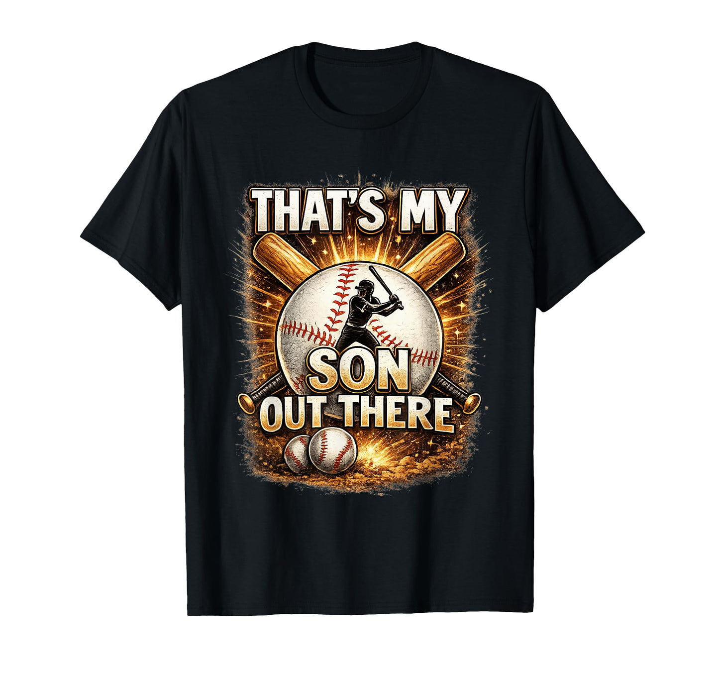 Thats My Sons Baseball Dad Mom Parent T-Shirt - Unique Graphic Unisex - T-Shirt, Sweatshirt, Hoodie