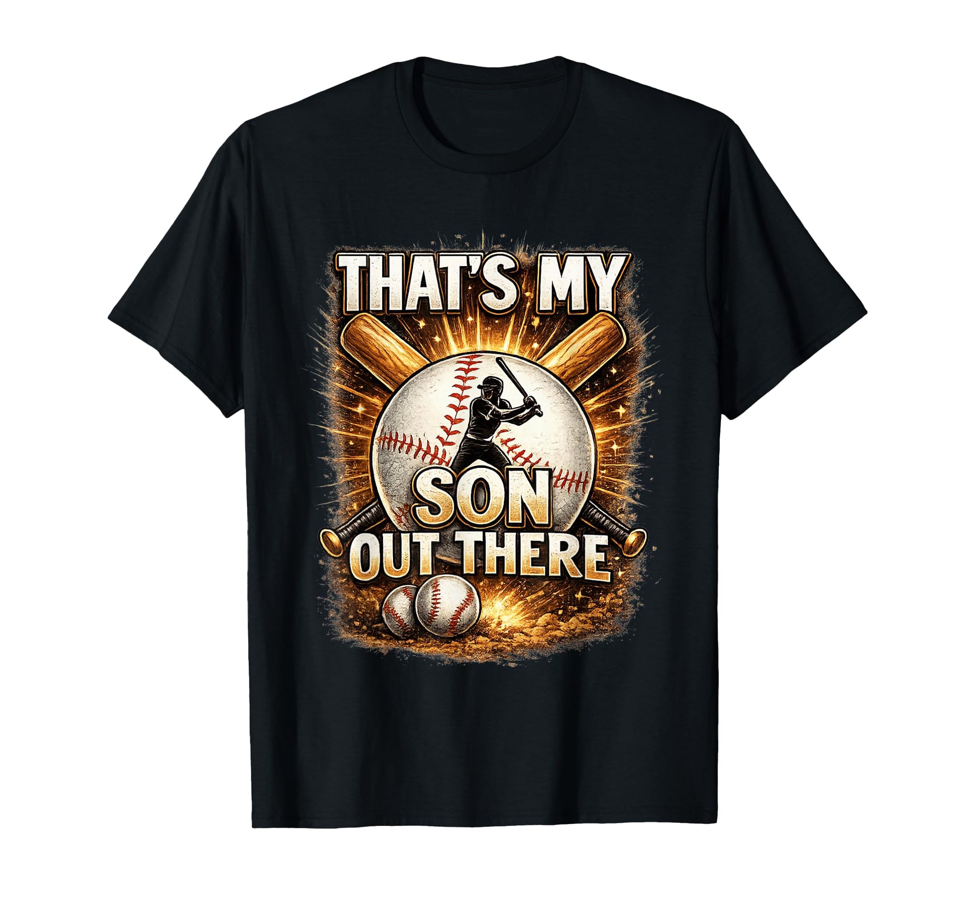Thats My Sons Baseball Dad Mom Parent T-Shirt - Unique Graphic Unisex - T-Shirt, Sweatshirt, Hoodie