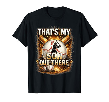 Thats My Sons Baseball Dad Mom Parent T-Shirt - Unique Graphic Unisex - T-Shirt, Sweatshirt, Hoodie