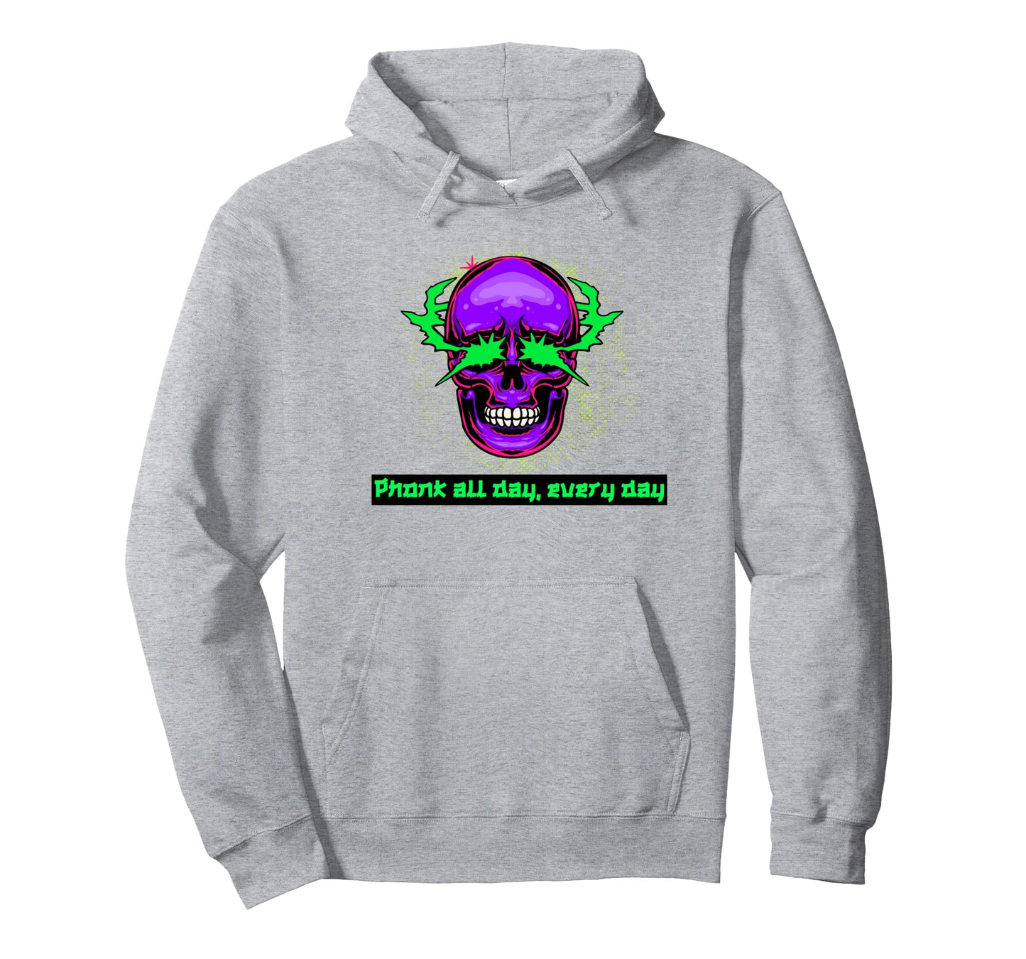 Phonk Vaporwave Skull Aesthetic Hoodie - Minimalist Print Men Women - T-Shirt, Sweatshirt, Hoodie