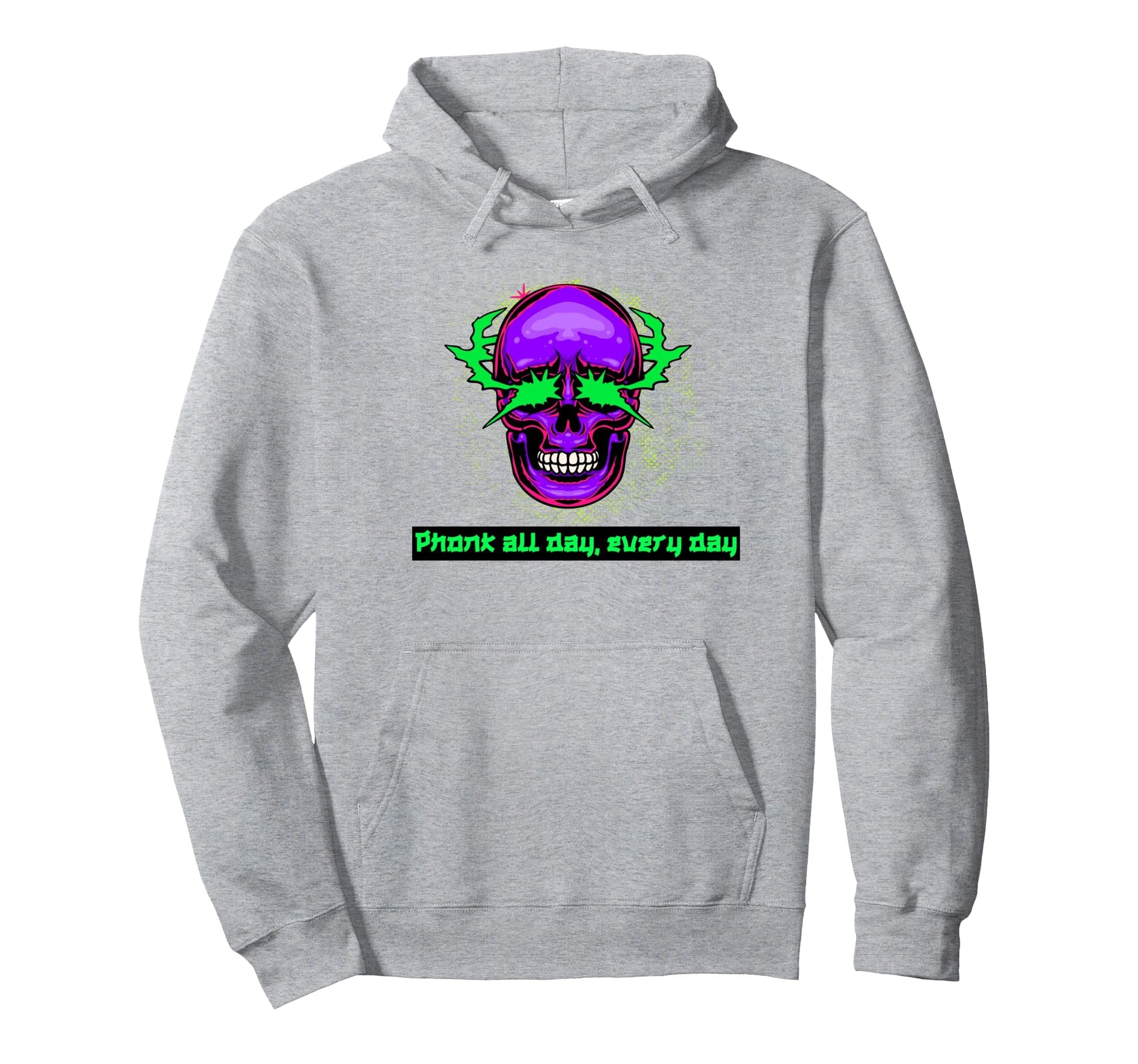Phonk Vaporwave Skull Aesthetic Hoodie - Minimalist Print Men Women - T-Shirt, Sweatshirt, Hoodie