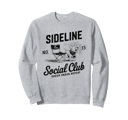 Sideline Social Club Soccer Mom Sweatshirt - Fun Novelty Design for Adults - T-Shirt, Sweatshirt, Hoodie