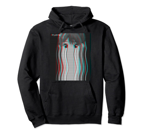 Vaporwave Aesthetic Sad Anime Eboy Egirl Hoodie - Trendy Graphic Men Women - T-Shirt, Sweatshirt, Hoodie
