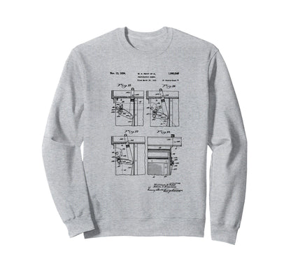 Camera Photographic Patent 1934 Drawing Sweatshirt - Trendy Graphic Unisex - T-Shirt, Sweatshirt, Hoodie