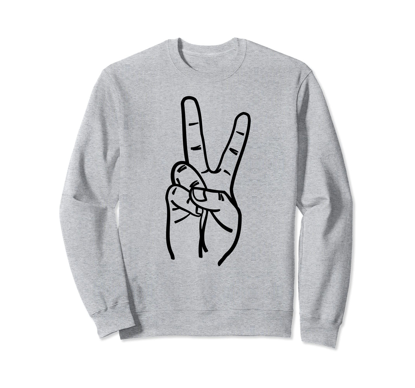 Hand Sign Peace I Come Peace Sweatshirt - Minimalist Print Men Women - T-Shirt, Sweatshirt, Hoodie