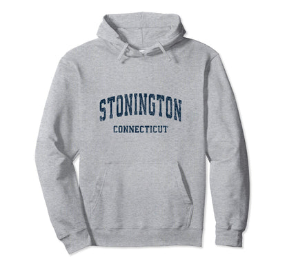 Stonington Connecticut Ct Varsity Hoodie - Casual Everyday Wear Men Women - T-Shirt, Sweatshirt, Hoodie
