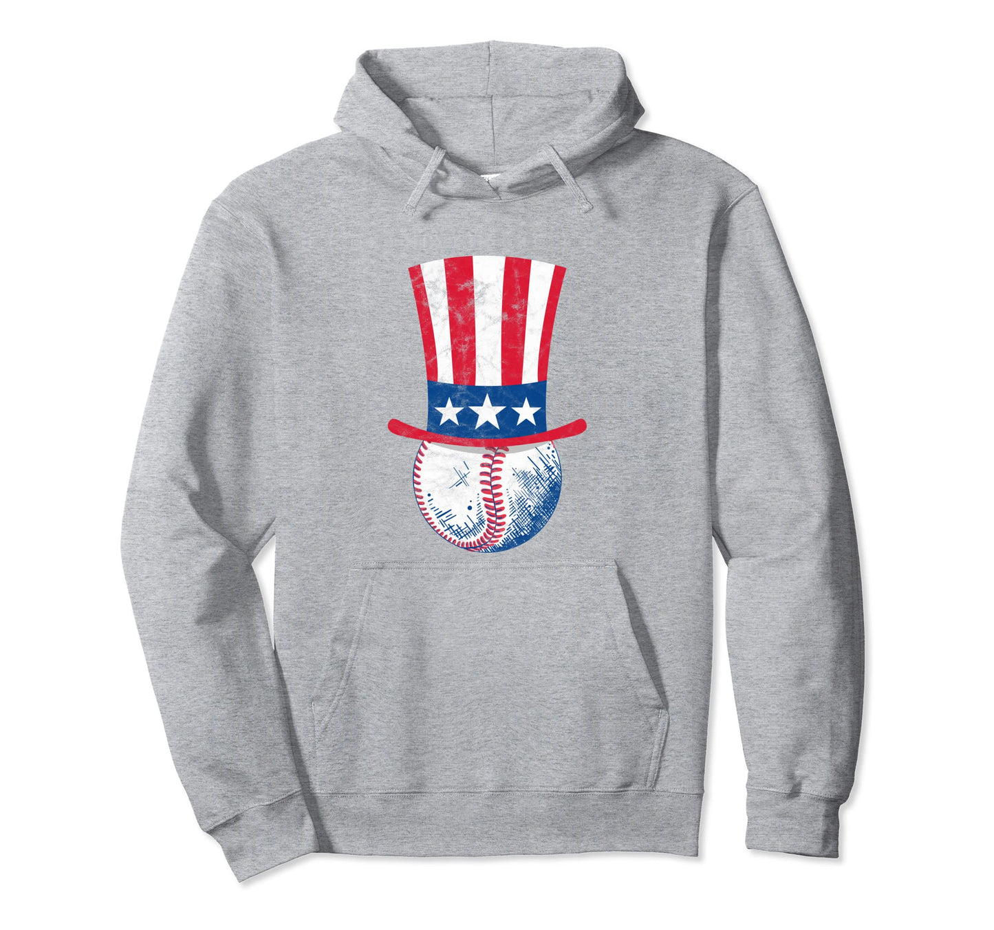 Baseball Uncle Sam Funny 4Th July Hoodie - Unique Graphic Men Women - T-Shirt, Sweatshirt, Hoodie