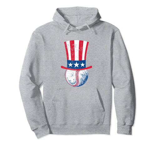 Baseball Uncle Sam Funny 4Th July Hoodie - Unique Graphic Men Women - T-Shirt, Sweatshirt, Hoodie
