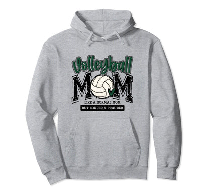 Volleyball Mom Green Game Day Mama Hoodie - Minimalist Print Men Women - T-Shirt, Sweatshirt, Hoodie